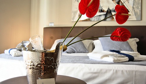 Habitación Deluxe doble, balcón (Afrodite)