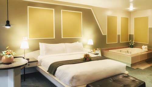 Habitación de lujo, 1 cama doble, bañera de hidromasaje