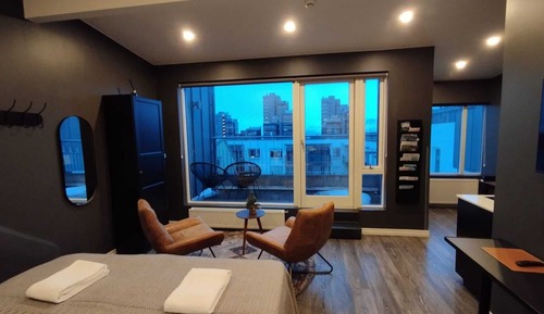 Penthouse Studio with Balcony and Kitchenette