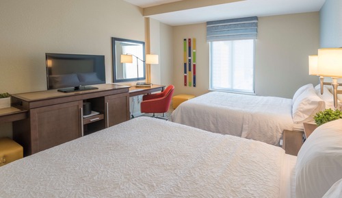 Habitación, 2 camas de matrimonio, no fumadores, frigorífico