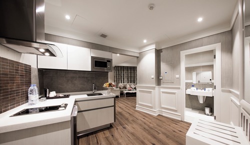 Suite superior, varias camas