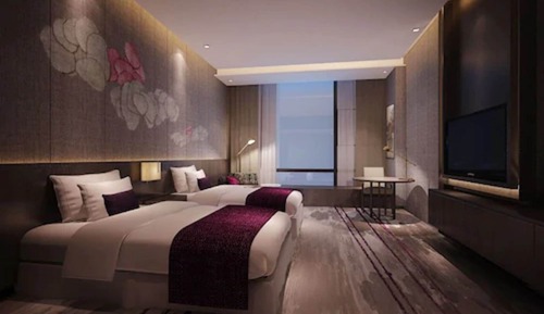 Habitación estándar, 1 cama de matrimonio grande, Acceso al salón del club, vistas a la ciudad