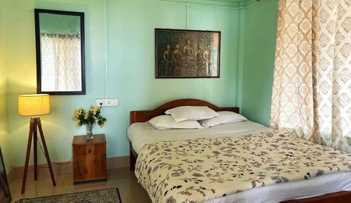 Double Room, 1 Queen Bed, Balcony, Garden View