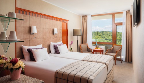 Habitación estándar doble, balcón, vistas a la ciudad