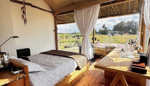 Cabaña, 1 habitación, baño privado, vistas a la montaña