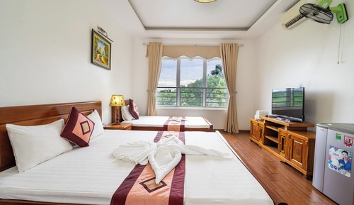 Habitación triple estándar, vistas al jardín