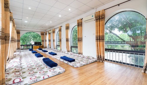 Dormitorio compartido Confort, dormitorio mixto, vistas al jardín