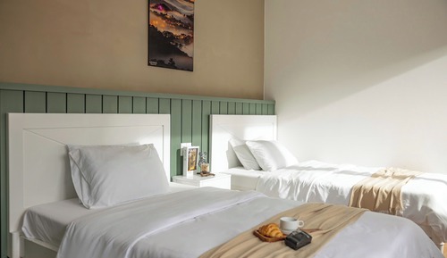 Estudio Deluxe, 2 camas dobles, no fumadores, vistas a la ciudad