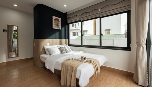 Estudio Deluxe, 1 cama de matrimonio, no fumadores, vistas a la ciudad