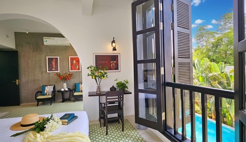 Habitación Elite doble, balcón, vistas al patio