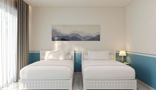 Basic Double or Twin Room, Pool View