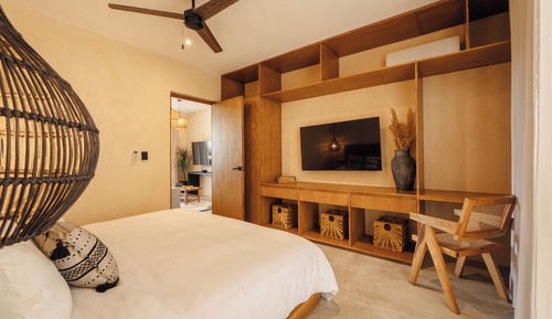 Apartamento Deluxe, 1 cama de matrimonio grande con sofá cama, piscina privada, vistas a la piscina