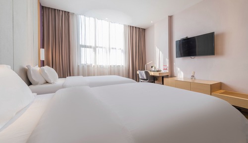 Habitación de lujo con 2 camas individuales, vistas a la ciudad