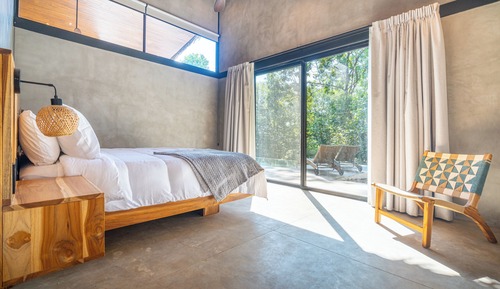 Habitación cuádruple de lujo, piscina privada, vistas a la montaña