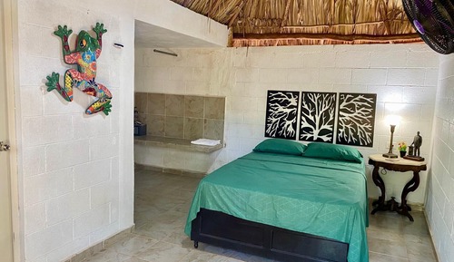 Cabaña clásica, vistas a la piscina