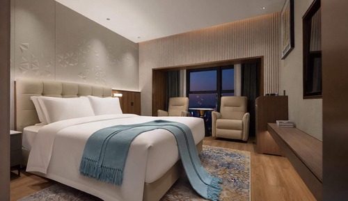 Habitación, 1 cama de matrimonio grande, fumadores, vistas a la ciudad