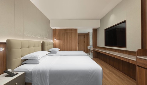 Habitación, 2 camas individuales, fumadores, vistas a la ciudad