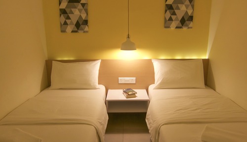 Habitación estándar con 2 camas individuales, sin ventanas