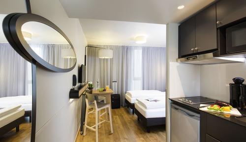 Estudio, 2 camas individuales