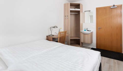 Habitación doble, baño compartido