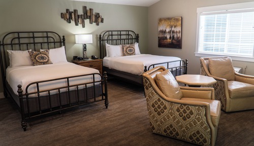 Cabaña de lujo, 2 camas de matrimonio