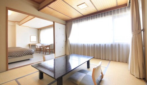 Habitación cuádruple familiar, vistas a la ciudad (Japanese & Western, 8Tatami and Twin)