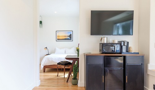 Habitación Deluxe doble, vistas parciales al mar