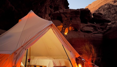 Classic Tent, Patio, Mountain View