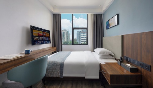 Habitación individual básica, vistas a la ciudad