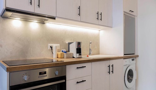 Habitación triple, vistas al mar