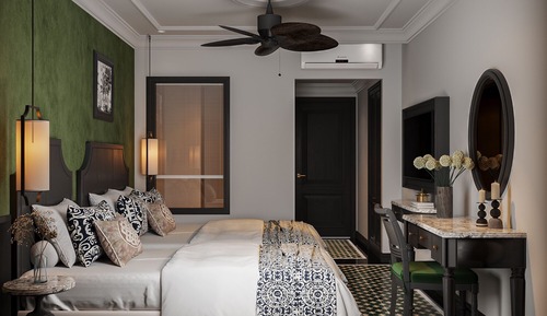 Habitación triple Deluxe, balcón