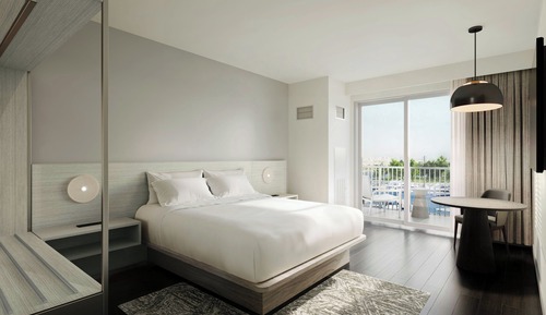 Habitación, 1 cama de matrimonio grande, no fumadores, balcón (View)