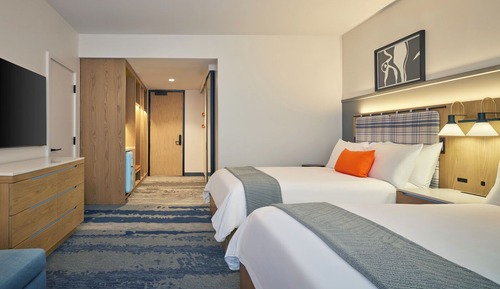 Habitación Deluxe, 2 camas de matrimonio, accesible en silla de ruedas