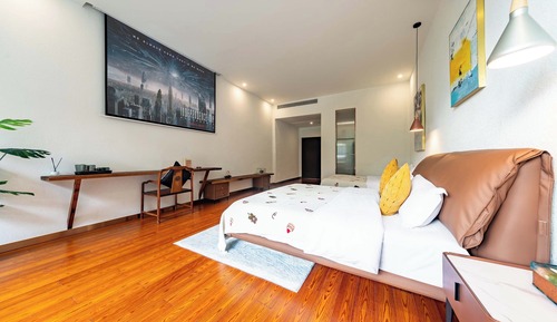 Habitación panorámica con 2 camas individuales, vistas a la montaña