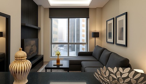 Habitación Deluxe con 1 cama doble o 2 individuales, vistas a la ciudad