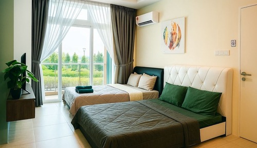 Habitación doble, balcón, vistas al jardín