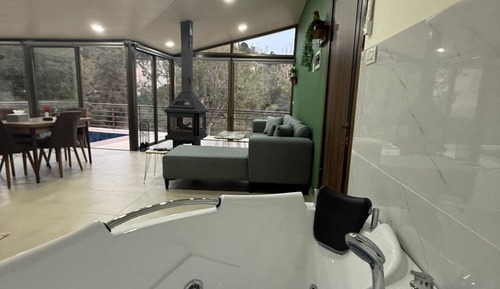 Chalet de lujo, 1 cama de matrimonio grande, vistas al jardín