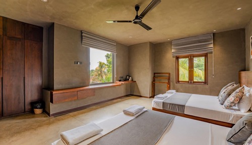 Habitación cuádruple Deluxe, vistas al complejo turístico