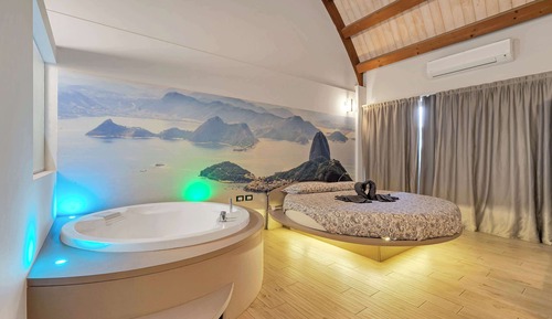 Suite estudio superior, 1 cama de matrimonio grande, balcón
