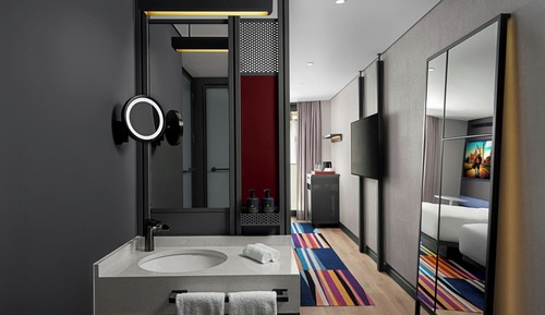 Habitación, 2 camas individuales, vistas a la ciudad