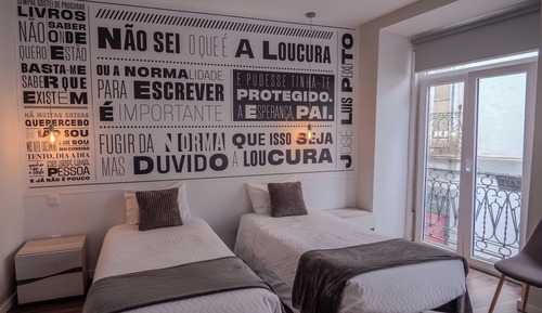 Habitación con 2 camas individuales