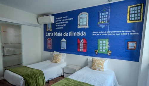 Habitación con 2 camas individuales