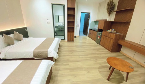 Habitación cuádruple, balcón