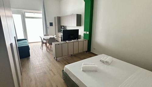 Estudio Deluxe, 1 cama doble con sofá cama, baño privado