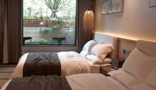 Habitación de lujo con 2 camas individuales, vistas a la colina