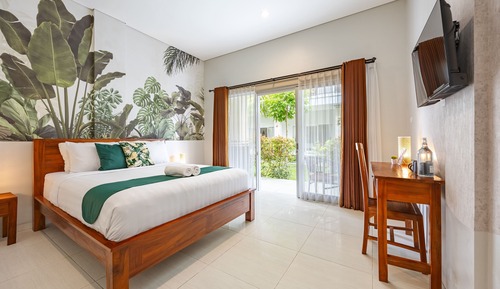Habitación superior, vistas al jardín