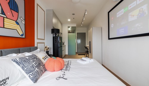 Estudio de lujo, 1 cama de matrimonio, Aire acondicionado