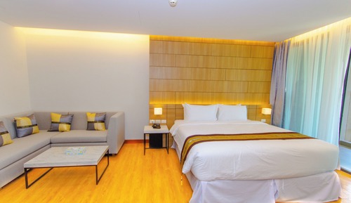 Habitación Deluxe doble, balcón, vistas a la ciudad