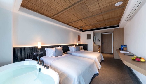 Habitación estándar con 2 camas individuales, vistas al mar