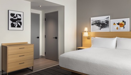 Suite estudio, 1 cama de matrimonio grande, cocina
